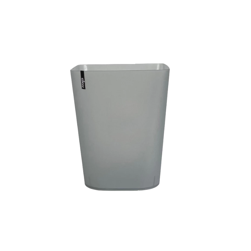 DKW Official HH-224P ถังขยะเหลี่ยม (ไม่มีฝา) 11L ถังขยะ มินิมอลTrash bin11 Liter เทา-ไม่มีสกรีน