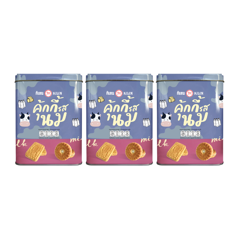 KILIN Biscuits in Tin Milk cream 400 g x 3