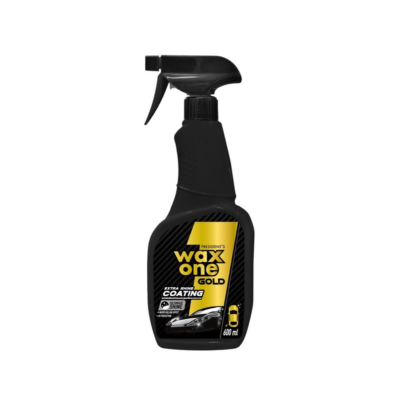 WaxOne Gold Extra Shine Coating เคลือบแก้วรถยนต์ สูตรเพิ่มความเงางาม ลดการเกาะตัวของน้ําและฝุ่น กันUV