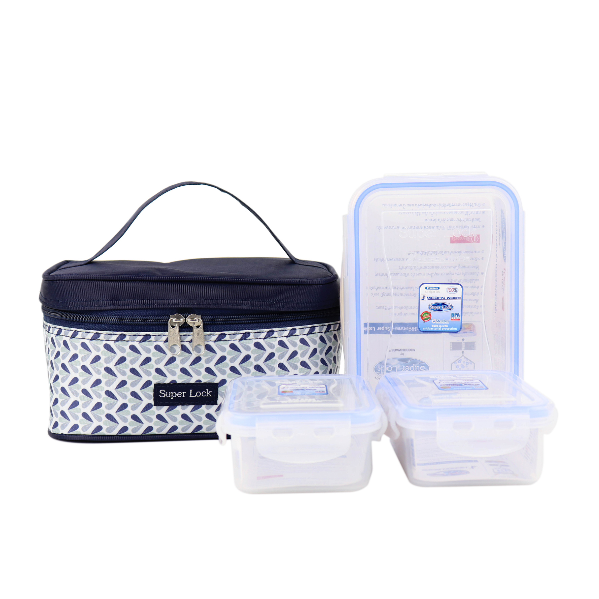 Super Lock Food Container Set with Bag 6115-AAA