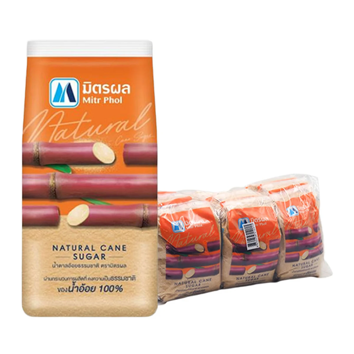 MITR PHOL Natural Cane Sugar 500 g x 12