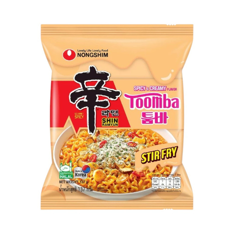 [ซองเดี่ยว] TOOMBA Nongshim Shin ramyun stir fry Toomba (นงชิม ชินรามยอน ทูมบ้า)