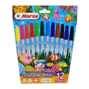 Thumbnail 1 of ตราม้า สีเมจิก ด้ามใหญ่ 12 สี รุ่น H110