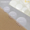 Thumbnail 2 of Depack STPVC20 สติ๊กเกอร์ PVC กลมใส ขนาด 20 มม.(1 แพ็ค/ ประมาณ 960 ดวง)