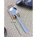 Thumbnail 2 of Twin Fish (1ชิ้น) ช้อนซุปคาว ช้อนตักซุป ช้อนตักแบ่ง ช้อนกลาง ช้อนหัวกลม หนา 2.0 มม. 48-07