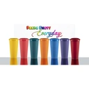 Thumbnail 2 of Panda Outlet แก้ว 22 ออนซ์ แพนด้าปาร์ตี้ + ฝา 90 มิล (Set C) แดง (ลัง 500 ชิ้น)