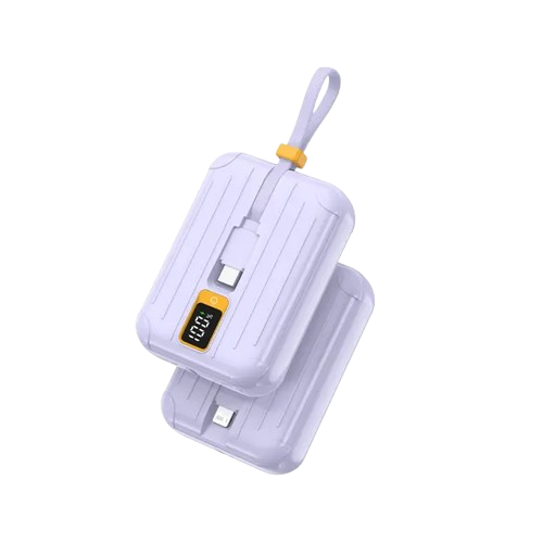 PISEN Power Bank 10,000 mAh Built-In Cable TS-D326 Purple
