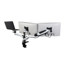 Thumbnail 2 of เออร์กอนอส แขนจับจอมอนิเตอร์ Triple Monitor Arm (EGN-02T) สีขาว