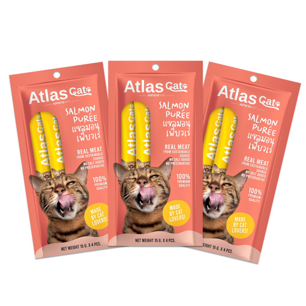 ALTAS CAT SALMON PUREE (15Gx4) x 3