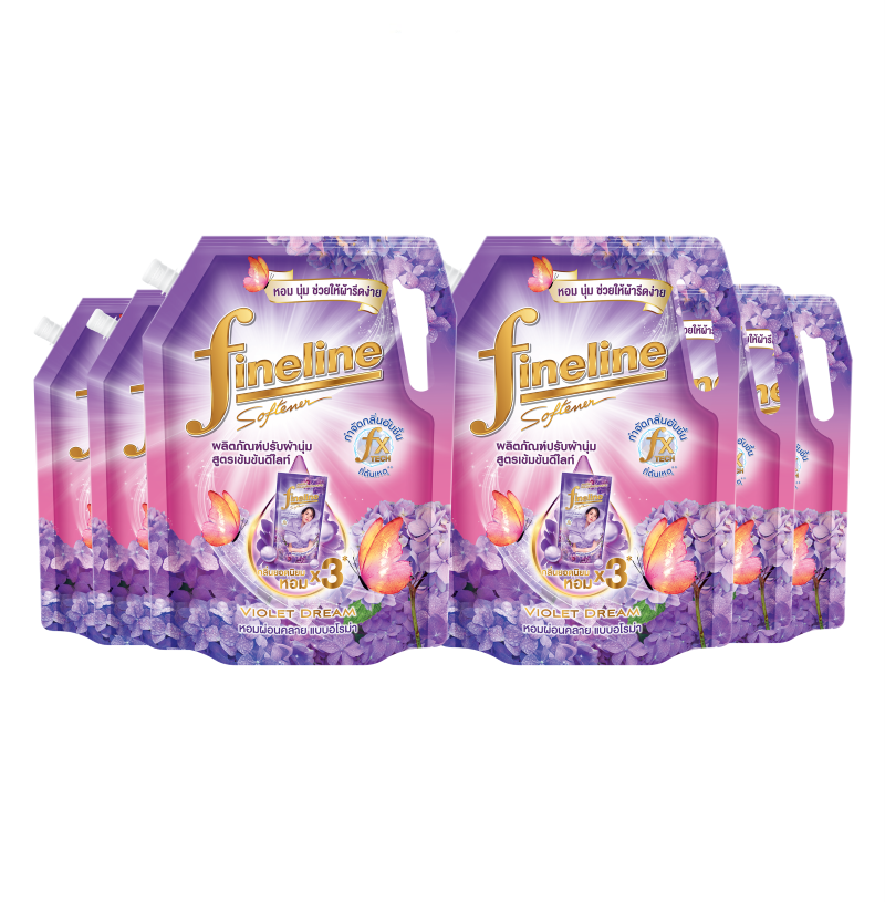 [Case] Fineline Delight Concentrate  Fabric Softener Violet Dream 1,150ml. x6