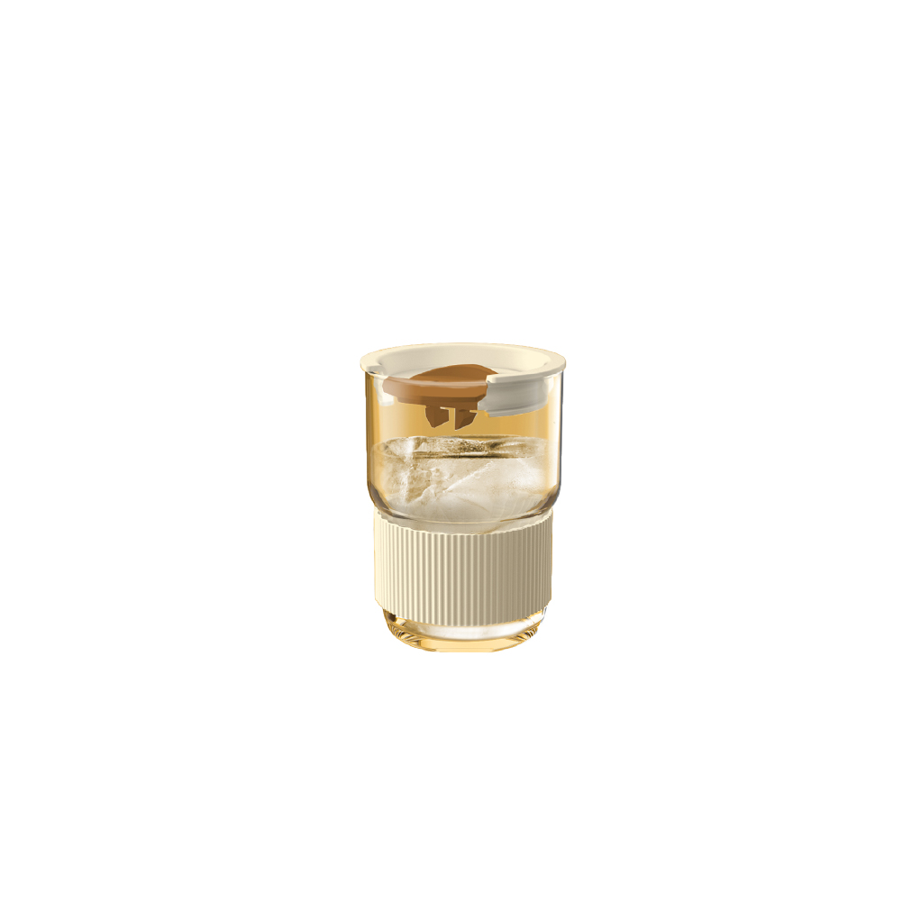 OCEAN Drinking Glass Coffee Lover Light Brown Personal Glass 460 ml
