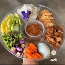 Thumbnail 2 of thefoodbox ถาดวงแหวน7ช่อง ถาดออร์เดิร์ฟ ถาดขนมหวาน ถาดบายศรี ถาดเมี่ยง [ถาดพร้อมฝา 20 ชุด]