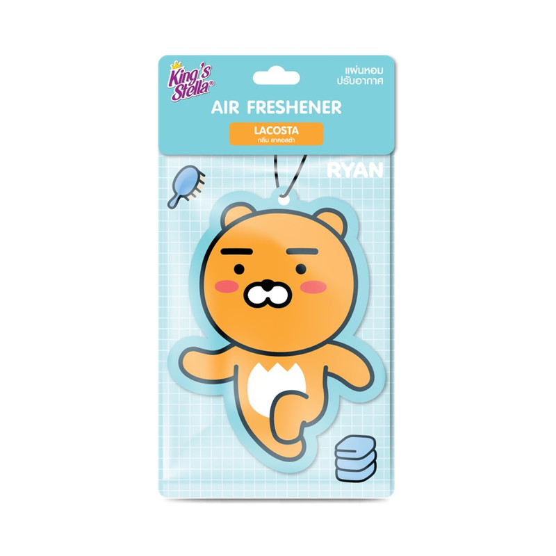 King’s Stella (คิงส์สเตลล่า) x KAKAO FRIENDS Air Freshener แผ่นน้ําหอมปรับอากาศ แขวนรถยนต์ ด้วยหัวน้ําหอมฝรั่งเศส Lacosta