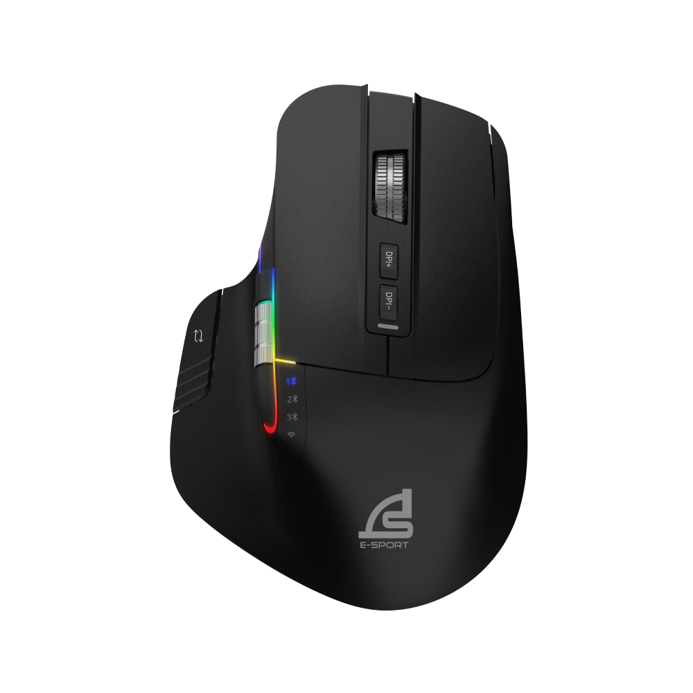 SIGNO Gaming Mouse Tri-Mode Wireless XORRUS Model WG-913 Black