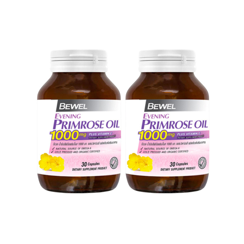 BEWEL Dietary Supplement Evening Primrose Oil 1,000 mg 30 Capsule x 2
