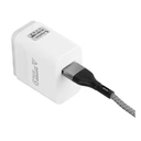 Thumbnail 2 of อาซากิ อะแดปเตอร์ Wall Charger 1 USB-A White พร้อมสายชาร์จ USB-A to USB-C ยาว1M. Black