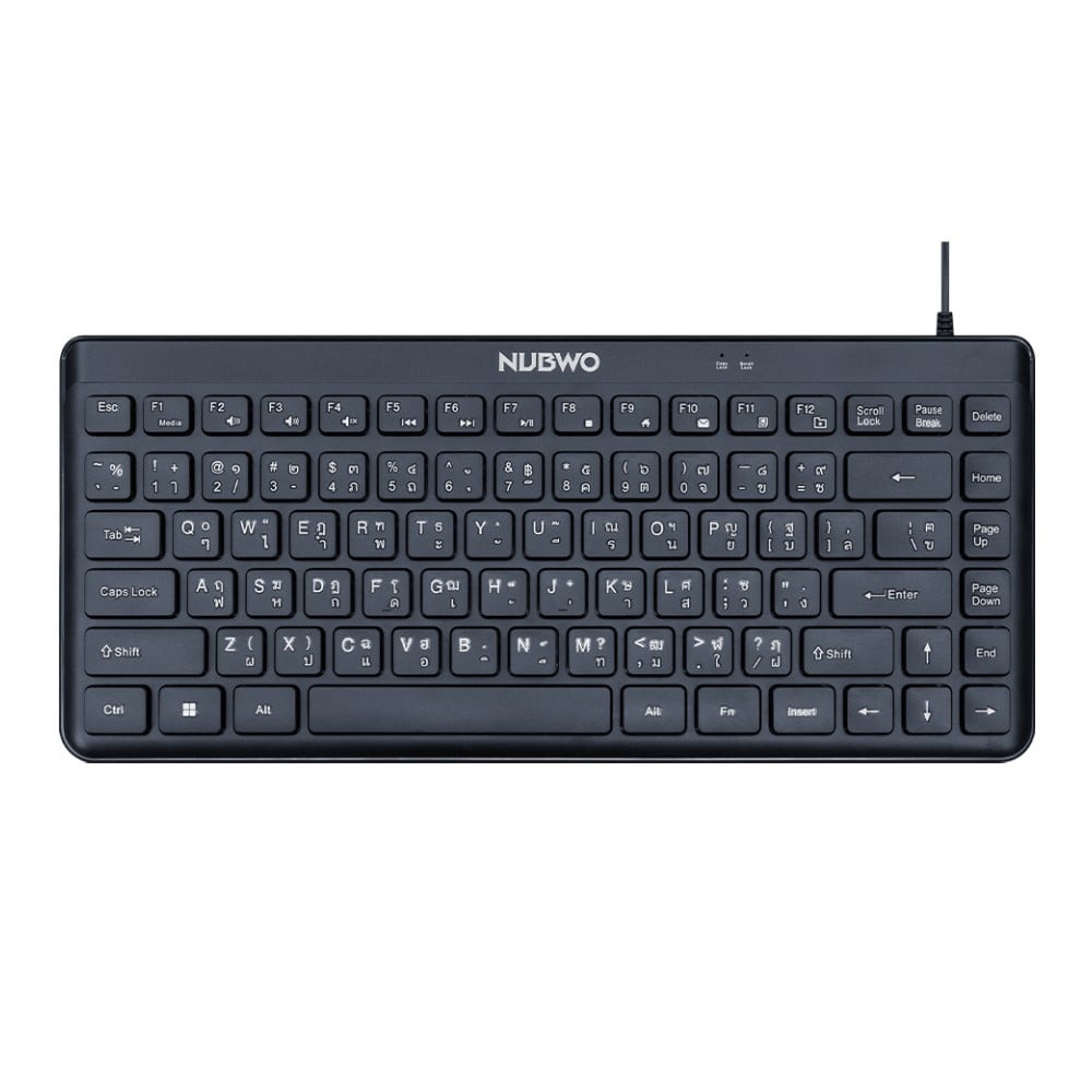 NUBWO Wired Keyboard USB Model NK53 Black