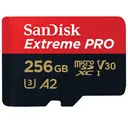 Thumbnail 2 of แซนดิสก์ เมมโมรี่การ์ด Extreme Pro microSDXC V30 U3 C10 A2 20 with SD adaptor รุ่น SDSQXCD-256G-GN6MA ความจุ 256GB