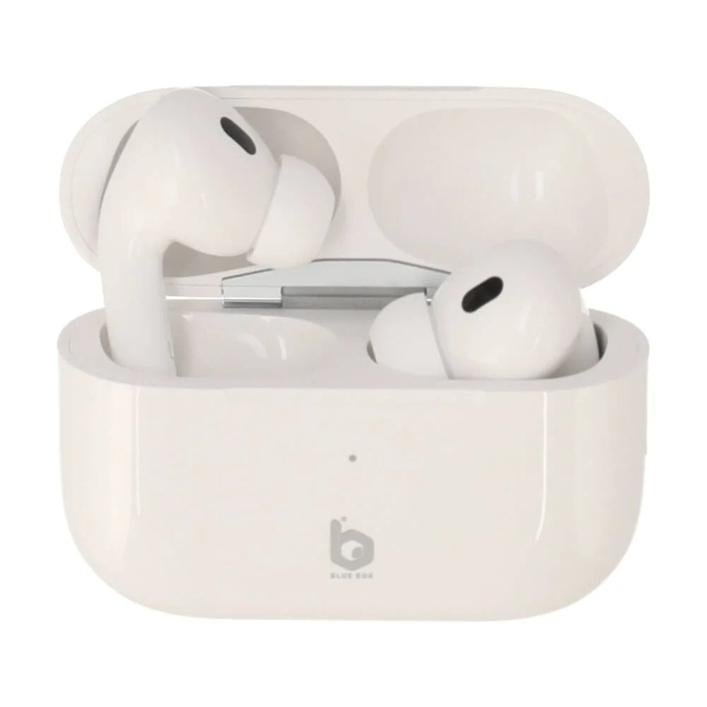 BLUE BOX Wireless Earphones with Wireless Charging Case Model AP PRO2 White