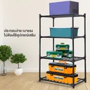 Thumbnail 3 of HomeHuk ชั้นวางของเหล็ก 4 ชั้น หนาพิเศษ รับน้ำหนัก 300-375 กก. 90 x 45 x 139-186 ซม. สีดำ