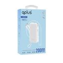 Thumbnail 3 of QPLUS Power bank 20,000 mAh Built-In Cable Model W2047 White
