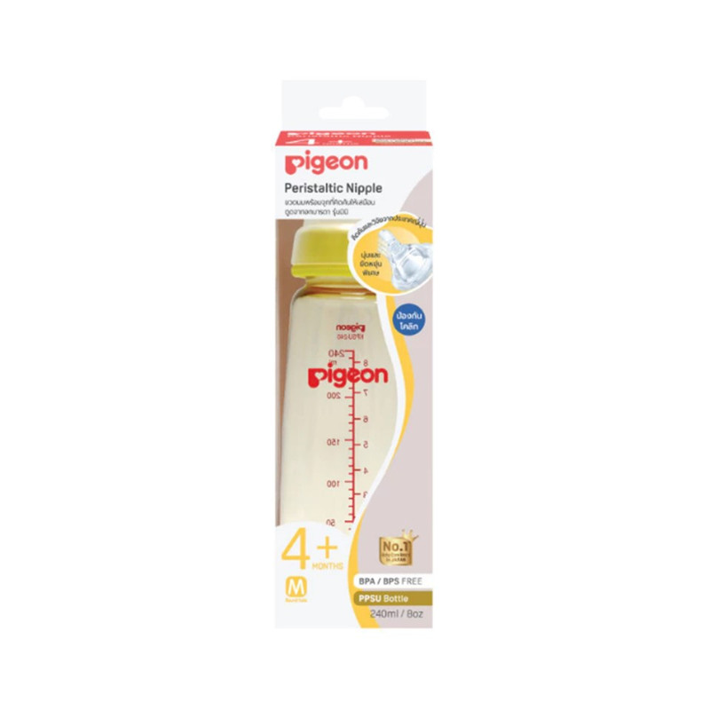 Pigeon พีเจ้น ขวดนม KPSU160 มล.จุกเสมือนฯมินิไซส์ 8 Oz +จุกมินิ M