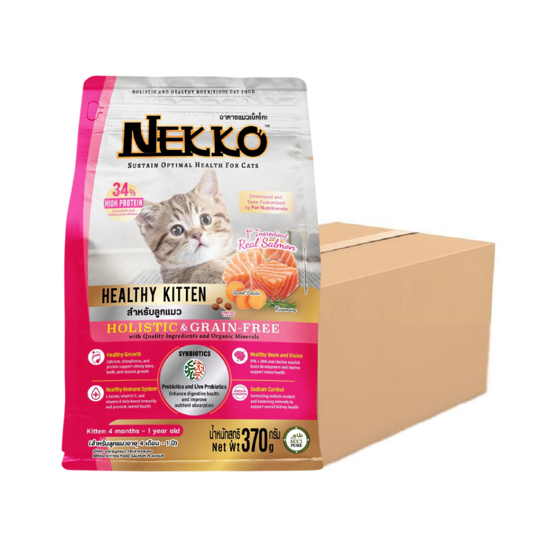 [6 ถุง] NEKKO Holistic & Grain-Free สูตรลูกแมว 370 กรัม