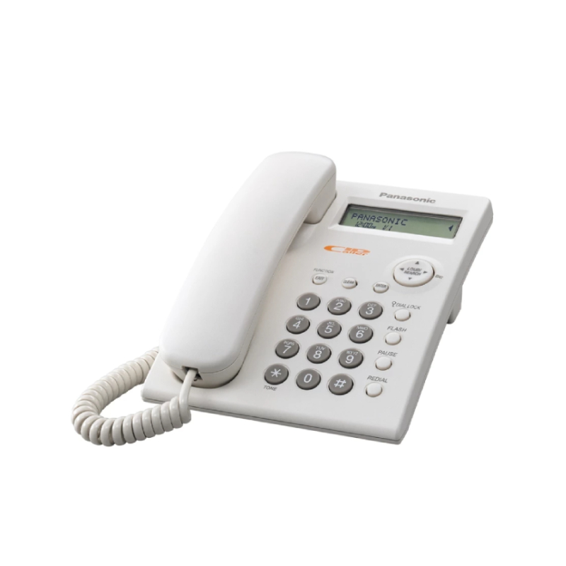 PANASONIC Single Line Corded Integrated Telephone Model KX-TSC11MXW White