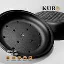 Thumbnail 3 of KURO ชุดหม้อเหล็กหล่อ พร้อมฝา รุ่นนาเบะ ขนาด 11 นิ้ว