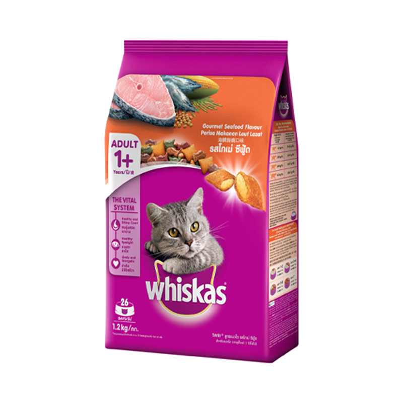 Whiskas Cat Food Adult Gourmet Seafood 1.2 kg Makro PRO