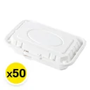 Thumbnail 1 of FEST 2 Compartments Natural Fiber Pulp Lunch Box 950 ml x 50