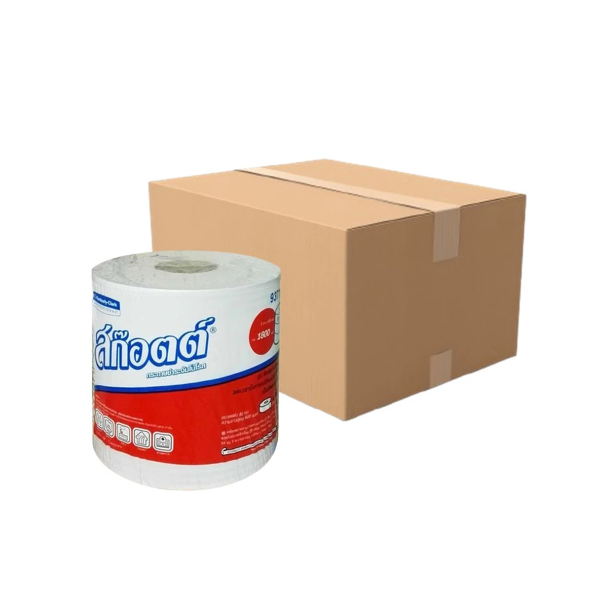 SCOTT Jumbo Roll Toilet Paper 1 Ply 8 cm x 600 m x 12
