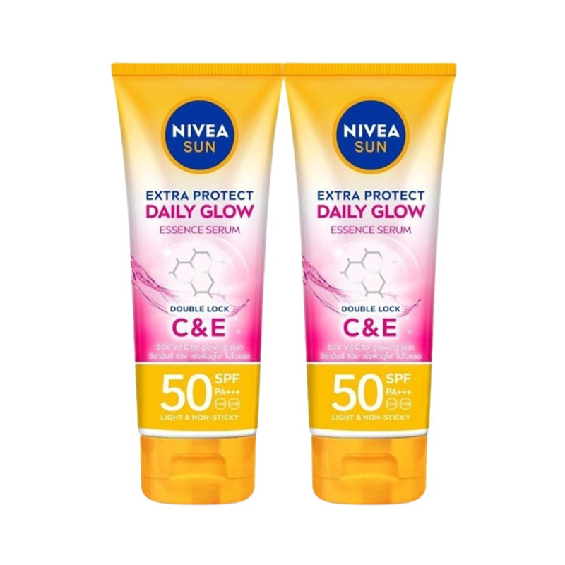 Nivea Sun Body Sunscreen Extra Protect Daily Glow SPF 50 PA+++ 180 ml x 2