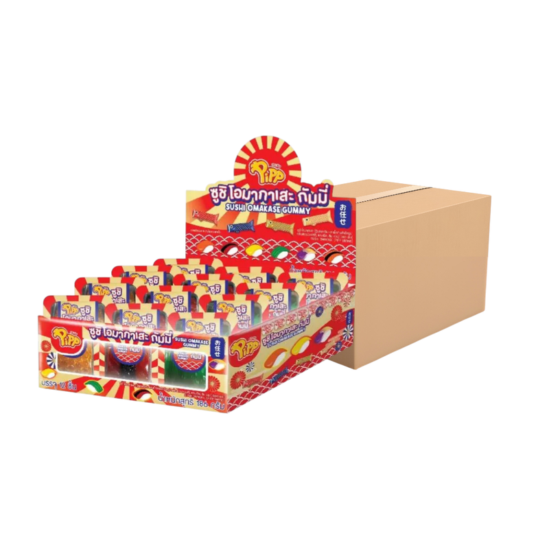OMAKASE SUSHI GUMMY (PIPP BRAND) 16g x 12 pcs x 24 pack