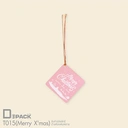 Thumbnail 1 of Depack T015(Merry X'mas)-P(Rope)(สีชมพูเชือก) ป้ายห้อยสินค้าทรงกลมพิมพ์ลาย Merry Christmas (1 แพ็ค/ 50 ใบ)