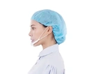 Thumbnail 2 of กัปตันแบล็กแบ็ค หมวกตัวหนอน หมวกคลุมผม ชนิดหนา สีฟ้า x 100 ชิ้น จำนวน 2 แพ็ค