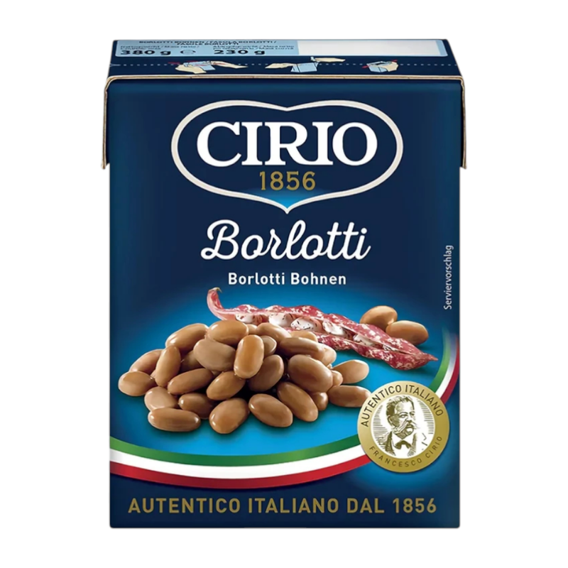 CIRIO Beans Box ซีริโอ ถั่วบรรจุกล่อง 380g Borlotti (ถั่วแดง)