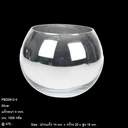 Thumbnail 5 of โหลแก้ว แก้วทรงกลมสีเงิน ภาชนะใส่ของหรือสำหรับจัดดอกไม้ประดิษฐ์ FBD0912-4 silver