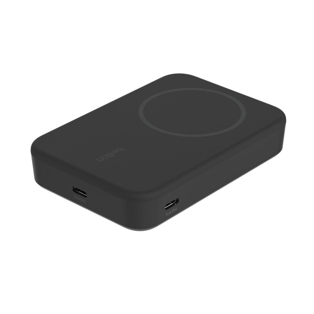 Belkin BPD008 แบตสํารอง 10000 mAh ชาร์จไร้สาย Qi2 ชาร์จเร็ว 15W (Black)