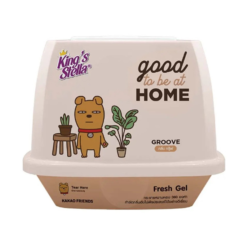 King's Stella (คิงส์สเตลล่า) x KAKAO FRIENDS Fresh Gel เจลน้ําหอมปรับอากาศ เนื้อเจลจากธรรมชาติ หอมนานกว่า 30 วัน 180g Groove