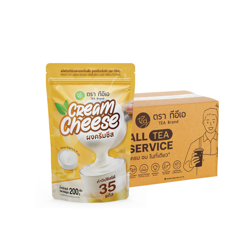 [CARTON] TEA Cream Cheese Powder for Milk Tea & Coffee Topping (200 g) x 20 Packs