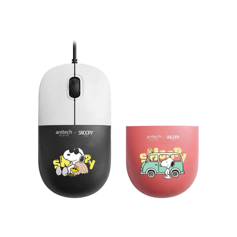 Anitech เม้าส์มีสาย คลิกเงียบ SNP-A552-WH