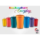 Thumbnail 2 of Panda Outlet แก้ว16ออนซ์แพนด้าปาร์ตี้+ฝา90มิล(Set C) แดง (แพ็ค20ชิ้น)