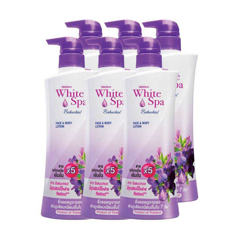 MISTINE WHITE SPA BAKUCHIO PERFECT SKIN &  BRIGHTENING LOTION 400ML