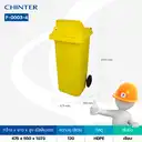 Thumbnail 4 of ถังขยะพลาสติก สีเหลือง มีล้อ ฝาสูง 120 ลิตร - CHINTER F003-4-S946-C01H