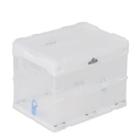 Thumbnail 1 of Eiffle ลังพลาสติกพับได้ พร้อมฝา รุ่น 3626LID สีใส