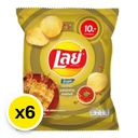 Thumbnail 2 of เลย์ ร็อค มันฝรั่งแท้ทอดกรอบ หมึกย่างฮอทชิลลี 25 ก. x 6