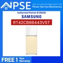 Thumbnail 1 of ซัมซุง ตู้เย็น 2 ประตู Bespoke ขนาด 14.7 คิว รุ่น RT42CB66443VST สี Color White Vanilla + White