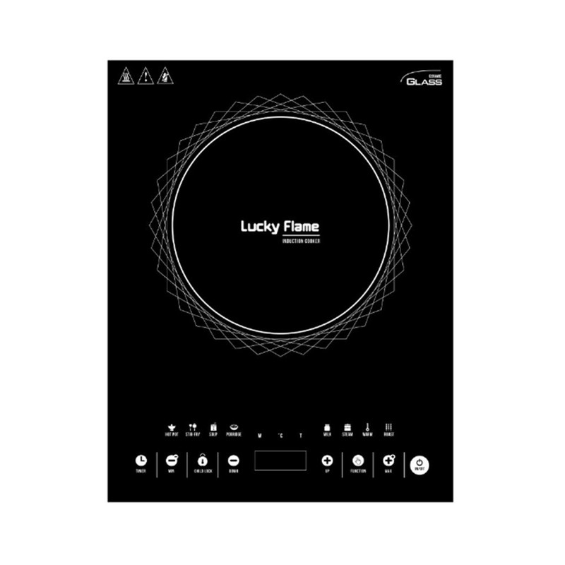 LUCKY FLAME Induction Cooktop Power 2000W Model TS-T202P(M) Free Shabu Pot 27 cm