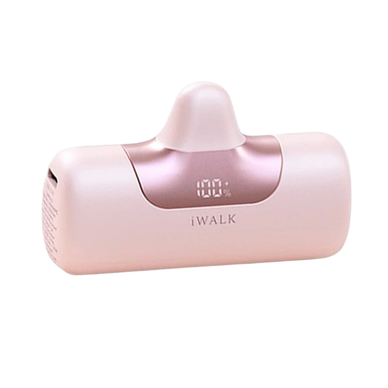 iWALK LinkPod5 แบตสํารองพกพาแบบหัวชาร์จไร้สายหัวTypeCความจุ 5500mAh ชาร์จเร็วสูงสุด 22.5Wสินค้ามีมอก. Pink